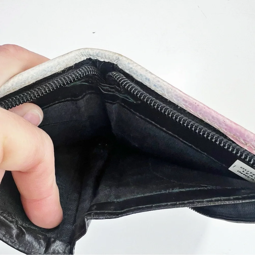 Anushcka Hand Painted Butterfly Zip around Wallet